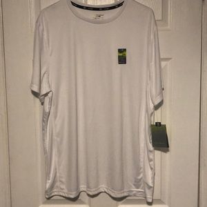 Never worn Men’s DRYTEK white tee with tags